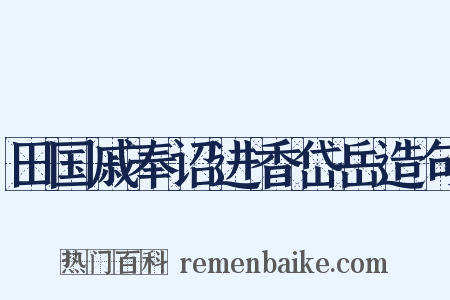 田国戚奉诏进香岱岳造句是什么意思的图片